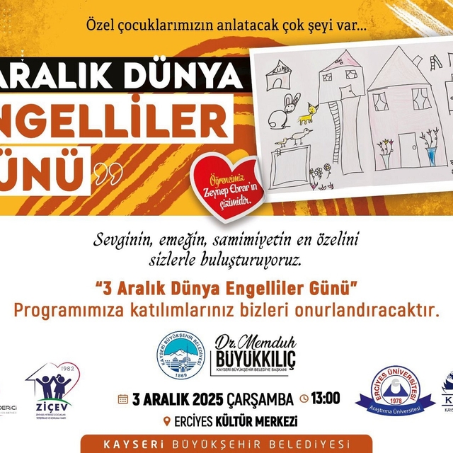 3 Aralık Dünya Engelliler Günü'ne özel program