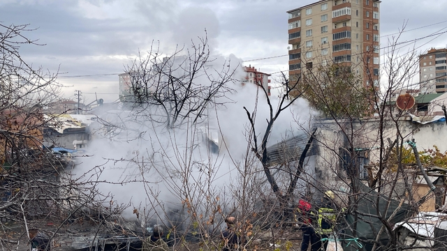 Kayseri'de müstakil evde çıkan yangında hasar oluştu