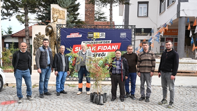 Konya Büyükşehir'den üreticiye sumak fidanı desteği