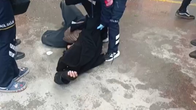 Pazar alanında korkutan anlar: 1 kişi dumandan etkilendi