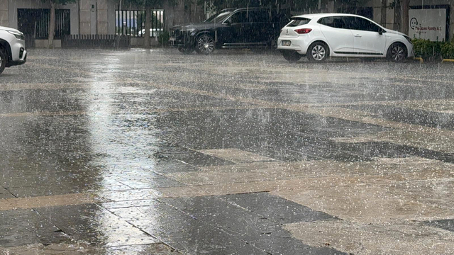 Antalya'da dolu yağışı