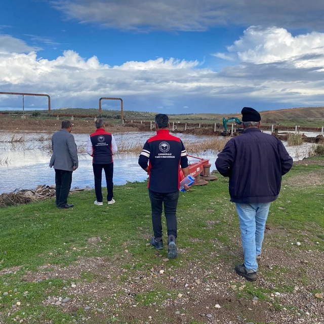 Çanakkale'de yağışların oluşturabileceği hasarlara karşı saha tespit çalışm...