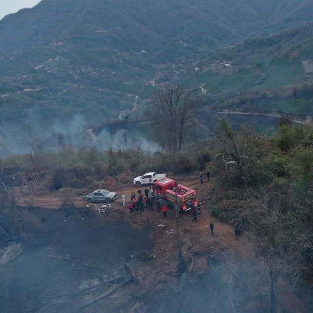 Artvin Valisi Ergün: "Yangın kısmen kontrol altına alındı"