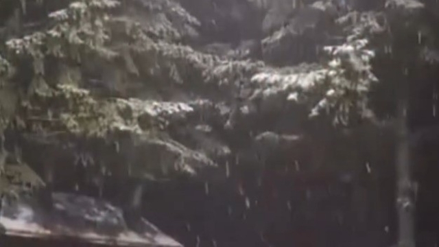 Kartepe'ye mevsimin ilk karı düştü