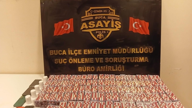 Buca'da 11 bin 296 adet uyuşturucu hap ele geçirildi