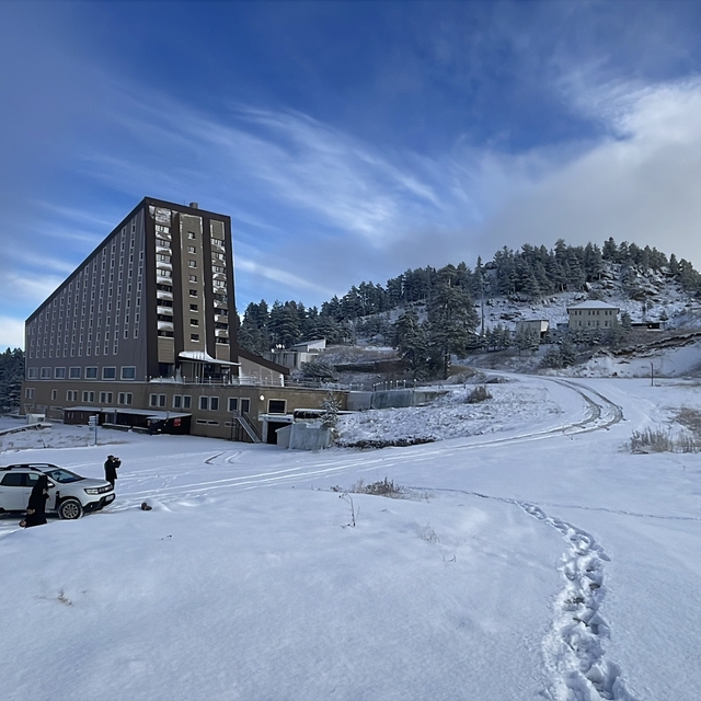 Bolu'nun yüksek kesimlerinde kar kalınlığı 10 santimetreye ulaştı