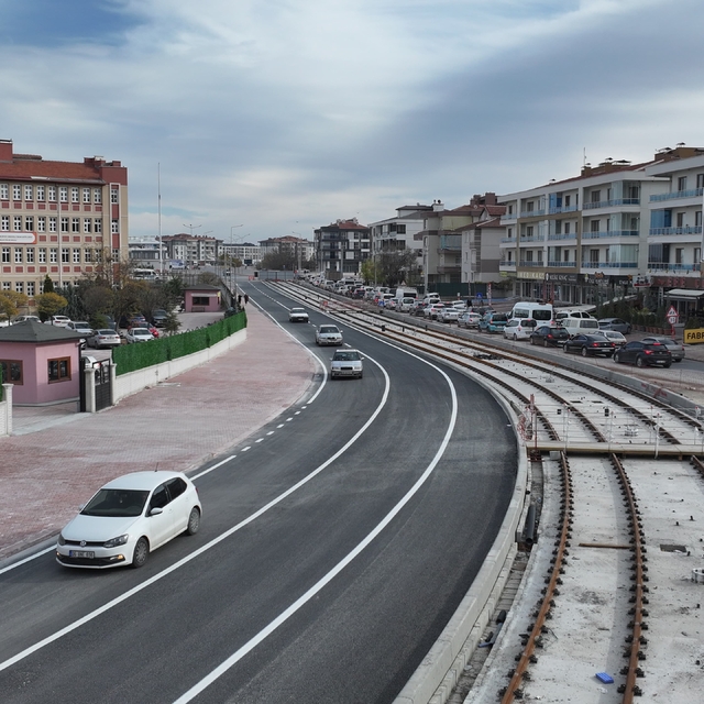 Konya'da Adliye - Şehir Hastanesi Raylı Sistem bağlantısında sona yaklaşıld...