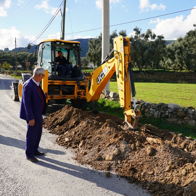 Yatağan Bencik Mahallesi'ndeki içme suyu hattı yenileniyor