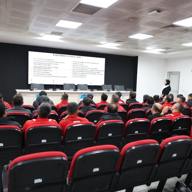 Spor A.Ş. personeline iş sağlığı ve güvenliği eğitimi