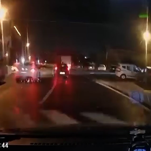 Tehlikeli kovalamaca araç kamerasında