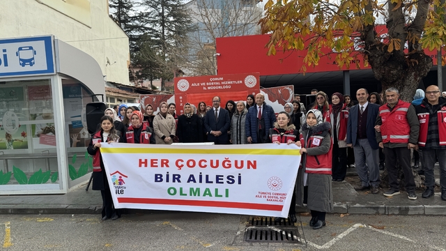 Çorum'da "koruyucu aile durağı" oluşturuldu