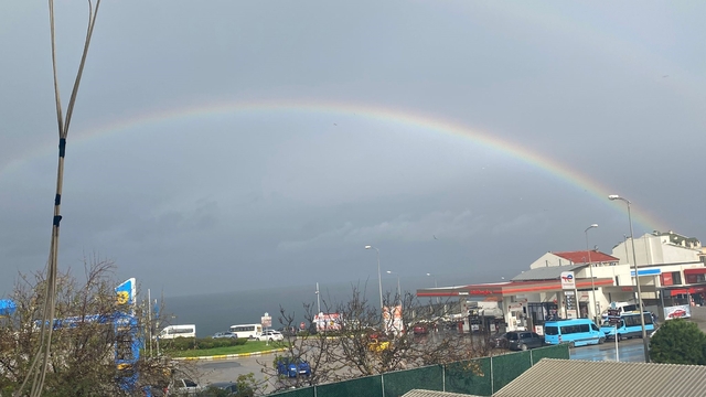 Sinop'ta gökkuşağı manzarası