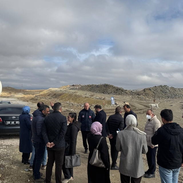 Bayburt'ta katı atık ve ambalaj atığı tesislerinde denetim yapıldı