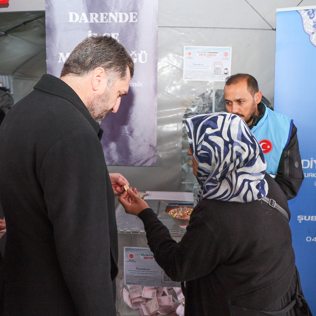 Darende'deki kermesten Filistin'e 1 milyon 655 bin lira destek