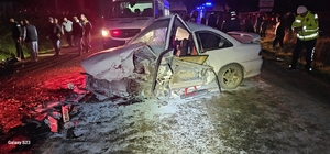 Amasya'da 2 otomobil çarpıştı; 8 yaralı