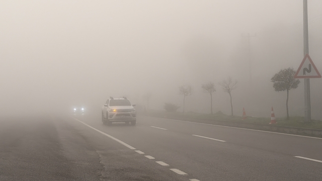 Bartın'da sis etkili oldu