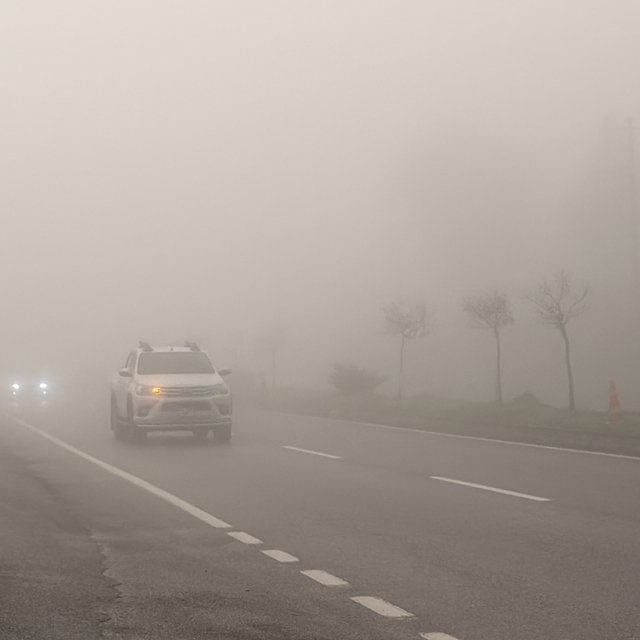 Bartın'da sis etkili oldu
