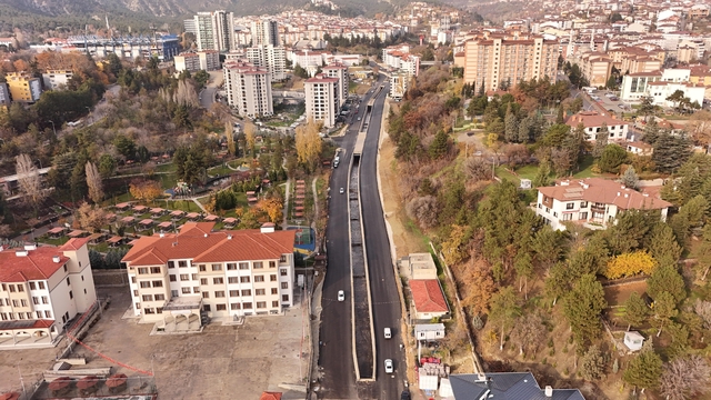 Karabük'te Ergenekon Mahallesi trafiğe açıldı