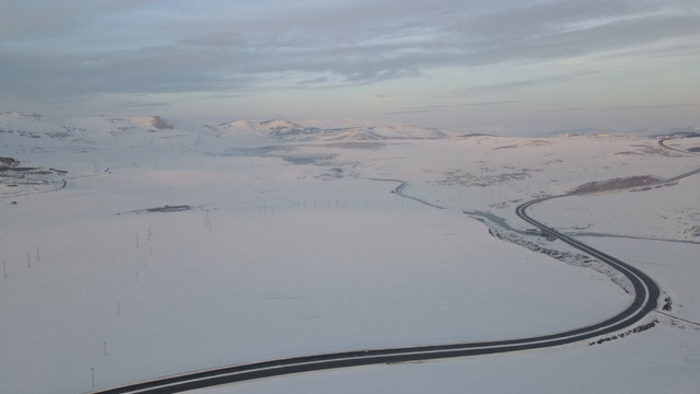 Kar yağışı sonrası kentte kartpostallık görüntüler oluştu