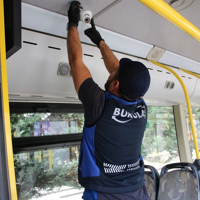 Bursa'da otobüsler daha da güvenli