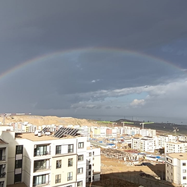 İskenderun Körfezi'nde gökkuşağı oluştu