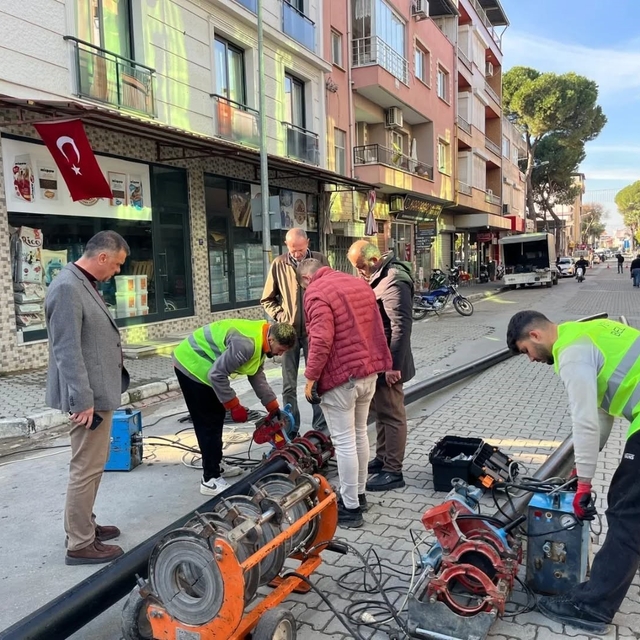 Yenipazar'da içme suyu hattı yenileniyor