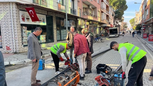 Yenipazar'da içme suyu hattı yenileniyor