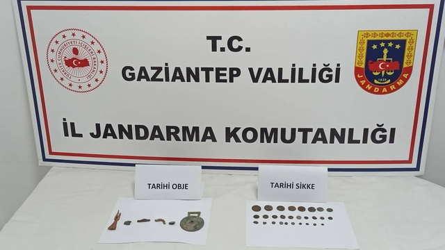 Gaziantep'te tarihi eser kaçakçılığı operasyonunda 3 şüpheli yakalandı