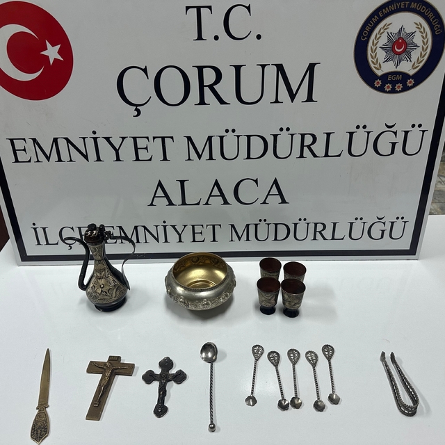 Çorum'da tarihi eser operasyonu: 1 gözaltı