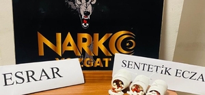 Yerköy'de 165 adet sentetik ecza maddesi ele geçirildi