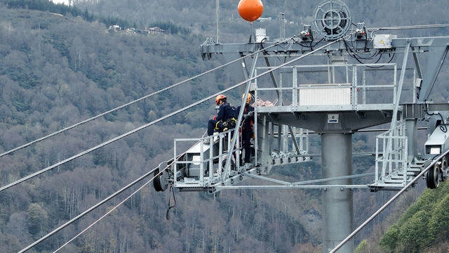 Kartepe Teleferik Hattı'nda kurtarma tatbikatı yapıldı