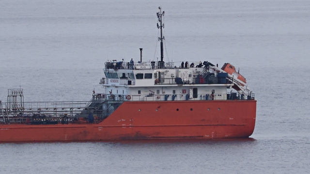 Saldırıya uğrayan "MIDVOLGA-2" isimli gemi Sinop açıklarına ulaştı