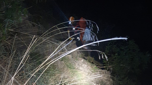 Bursa'da ormanlık alanda mahsur kalan kişi kurtarıldı