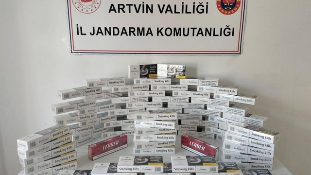 Artvin'de jandarmadan kaçakçılığa darbe: 1 milyon TL'lik kaçak ürün ele geçirildi