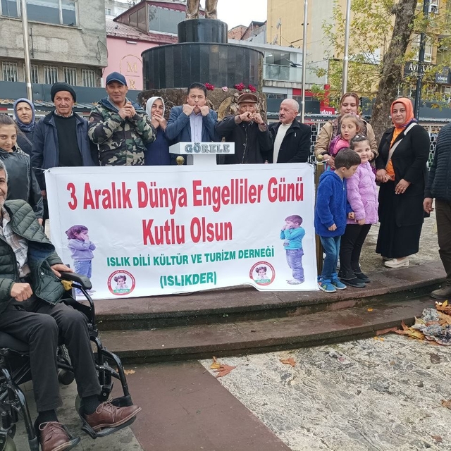 3 Aralık Dünya Engelliler Günü mesajlarını ıslık diliyle verdiler