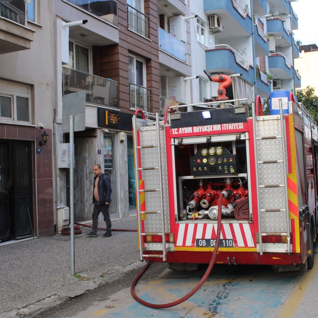 Klimadan çıkan yangın kısa sürede söndürüldü