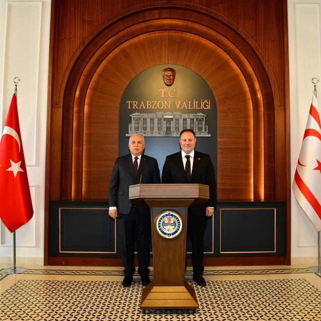 KKTC Meclis Başkanı Ziya Öztürkler Trabzon'da