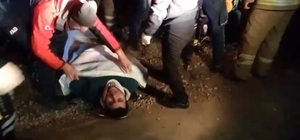 Uçuruma yuvarlanan motosikletliyi ekipler kurtardı