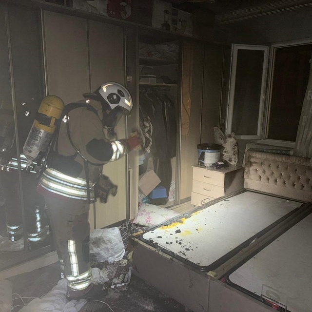 Antakya'da ev yangını