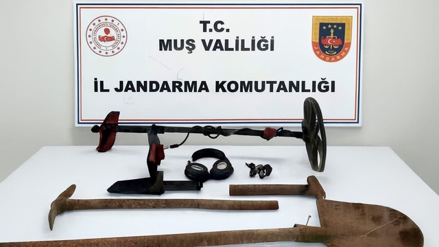 Muş'ta sit alanında kaçak kazı yapan 3 kişi yakalandı