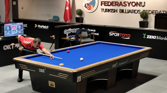 Yenişehir Belediyesi bilardo takımı ilk tur müsabakalarını birinci sırada tamamladı