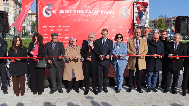 Kırklareli'nde Şehit Uzman Çavuş Anıl Yalap'ın adını taşıyan park açıldı