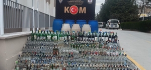 Amasya'da kaçak ve sahte alkol operasyonuna 2 tutuklama