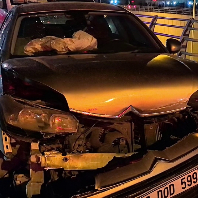 Şehir hastanesi kavşağında zincirleme kaza