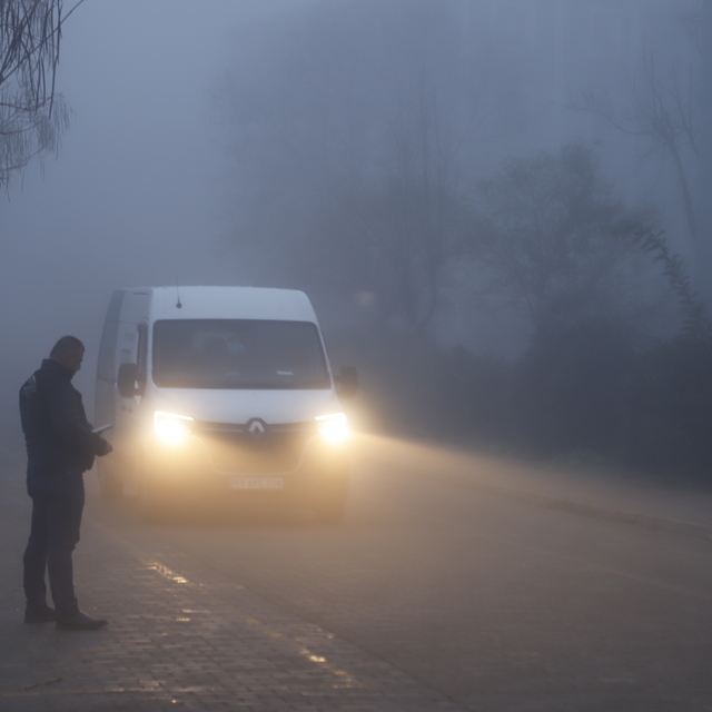 Keşan'da yoğun sis etkili oldu