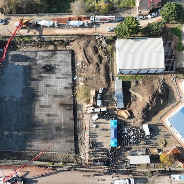 Çiftlik Ulu Cami'nin temeli törenle atıldı