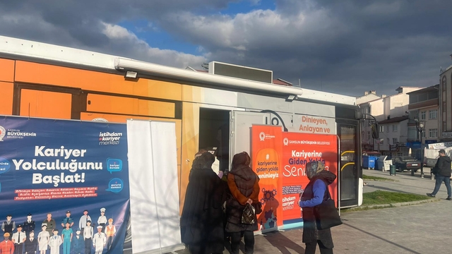 Ladik'te İstihdam ve Kariyer Merkezi mobil aracı hizmet verdi