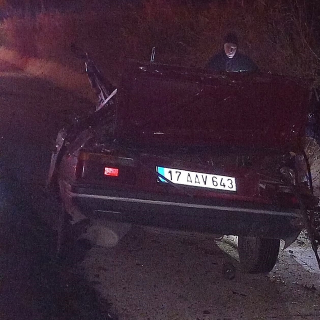 Direksiyon hakimiyetini kaybedip ağaca çarpan sürücü hayatını kaybetti