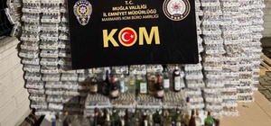 Muğla'da bandrolsüz ve kaçak içki operasyonu