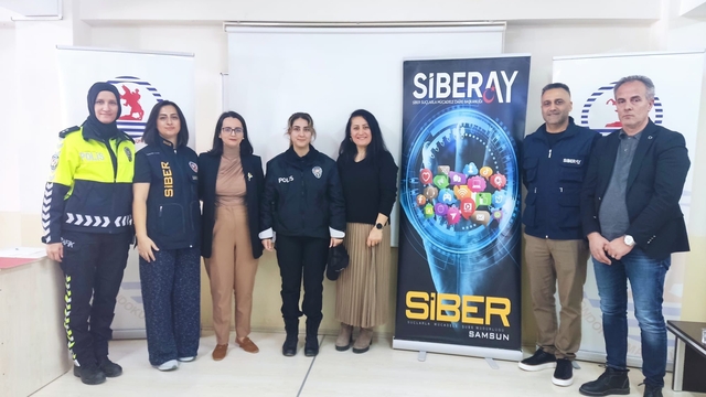 Samsun'da 315 öğrenciye Siberay kapsamında bilgilendirme semineri düzenlendi
